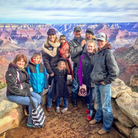 Family at Grand Canyon Lookout Studio