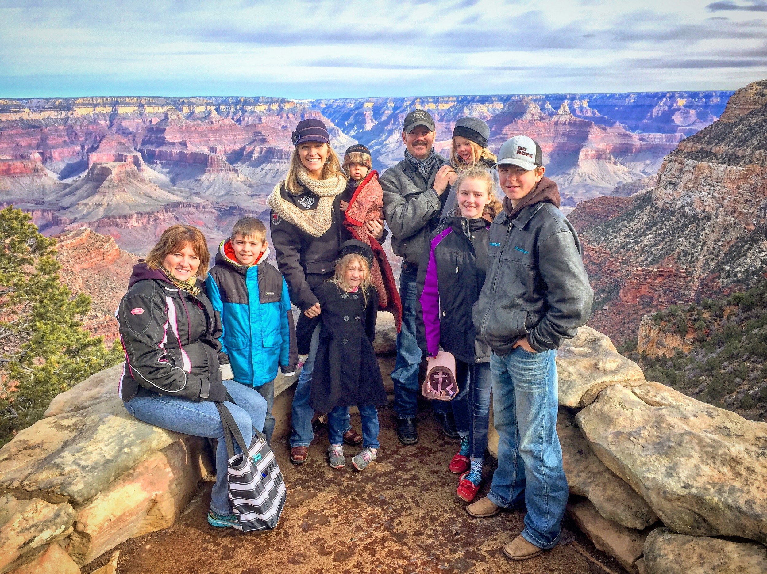 Family at Grand Canyon Lookout Studio