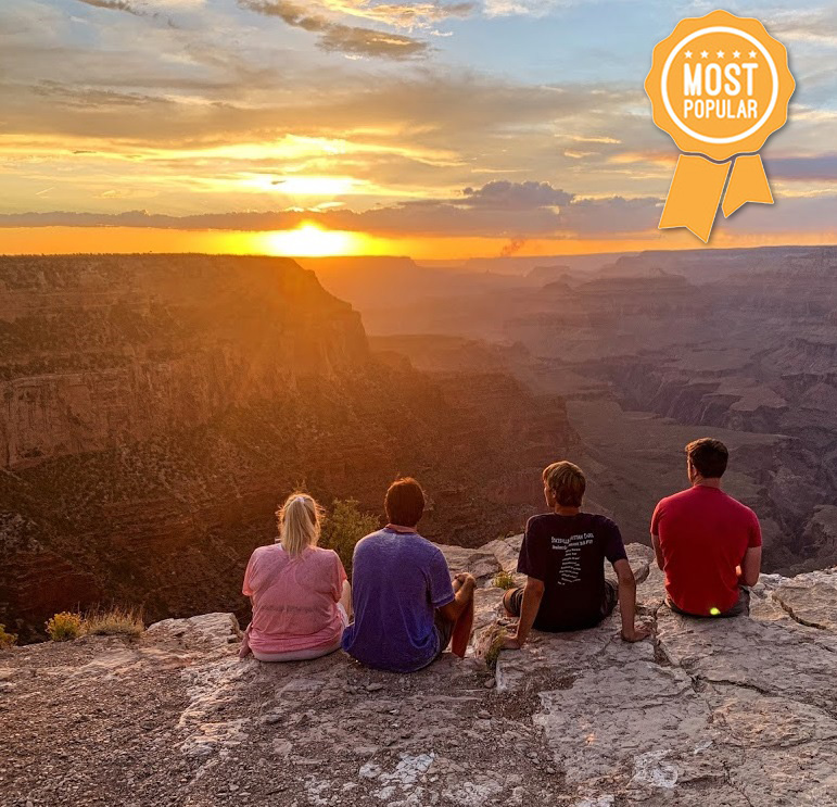 Family on a Grand Canyon sunset tour