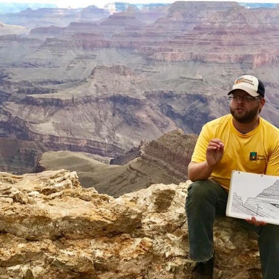 Nate Loper Teaching on South Rim at Lipan Point