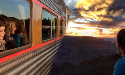 Grand Canyon Railway and Sunset Rim Tour