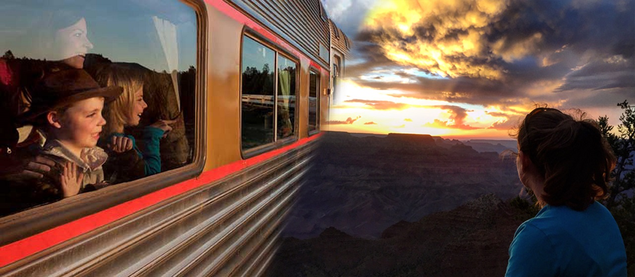 Grand Canyon Railway and Sunset Rim Tour